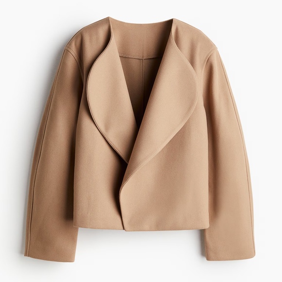 FELTED JACKET WITH SHAWL COLLAR - Picture 1 of 7